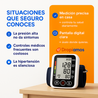 Imagen promocional del tensiómetro con diseño adaptado